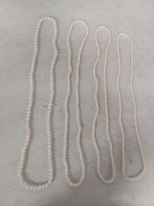 lot 1416 image: Cultured Pearl Necklace Set 42 in.