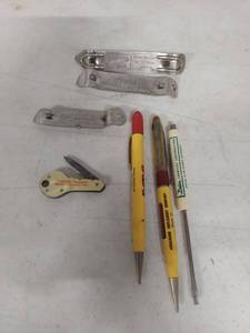 lot 1452 image: Classic Beer Advertising Bottle Openers and Advertising Pencils