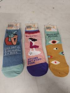 lot 1454 image: Blue Q Womens Novelty Ankle Socks Bundle