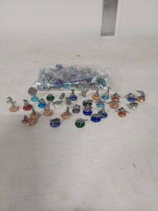 lot 1459 image: Miniature Figurines on Glass Bases Collection