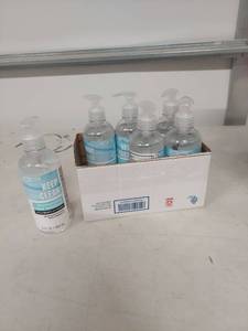 lot 1482 image: Scent Theory Keep Clean Hand Sanitizer 12oz 6-Pack