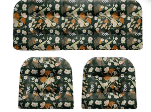 lot 15081 image: Tropical Floral Garden Chair Cushion Set - Retail $56
