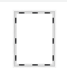 lot 15083 image: White Picture Frame-pkg of 2 approx 18 x 24 - Retail $26