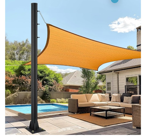 lot 15087 image: Rectangle Sun Shade Sail Post - Retail $140