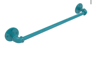 lot 13716 image: Pipeline Collection 18 Inch Towel Bar, Glokzin Teal - Retail $21