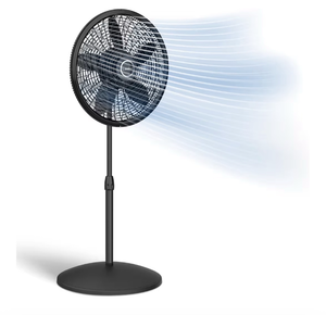 lot 13762 image: Portable, 3 Cooling Speeds, for Bedroom, with Adjustable Height, Black - Retail $50