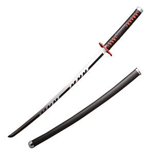 lot 13784 image: Sword Valley Demon Series Anime Sword - Slayers Katana, 40.9 Length, Anime Original Texture Carbon Steel Blade Carving Symbol, Non-Slip Grip, for Cosplay &amp Display - Retail $43
