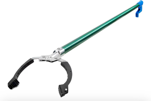 lot 13799 image: Nifty Nabber, Reacher Grabber Tool, Trash Picker Upper, Built-In Magnet and Ergonomic Grip, Outdoor Claw Pickup, Reaching Assist for Seniors, Safely Perform Tasks, Orange - Retail $15