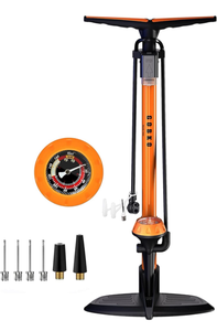 lot 13802 image: Professional Bike Floor Pump with Gauge - Retail $25