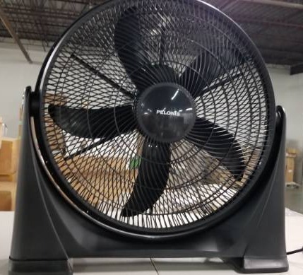lot 2355 image: 20 inch air circulator fan, black