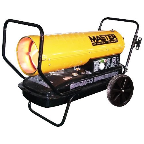 lot 7120 image: Remington 135,000 BTU Forced Air Utility Kerosene Space Heater with Thermostat