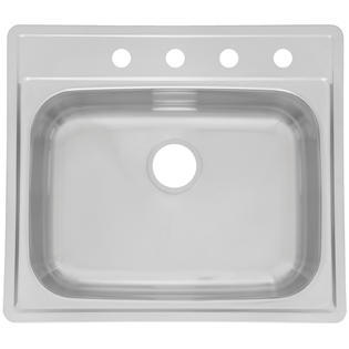 lot 7187 image: Franke Kindred FSG904NB 25 in. X 22 in. X 9 in. Stainless Steel Single Sink