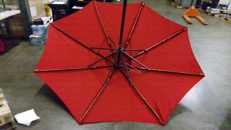 lot 2372 image: LED lighted patio umbrella