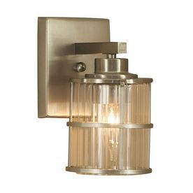 lot 2385 image: 1-light Brushed Nickel Cage Vanity Lights Home Bathroom Wall Lighting Fixtures