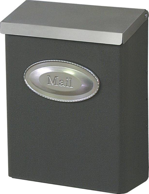 lot 2407 image: Solar Group Vertical Wall Mount Mailbox With Lock And Keys