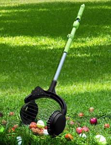 lot 1018 image: Nut Gatherer for Walnuts with 1.8-Gallon Capacity, No-Bend Emptying Design��Acorn Picker Upper Roller Suitable for 1.2-3.6 Walnuts,Chestnuts, Fallen Apples & Tennis Balls(No Small Acorns) - Retail $48