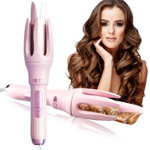 lot 1029 image: TGTNG� Automatic Hair Curler,Automatic Curling Iron with 4 Temperatures,Dual Voltage Rotating Curling Iron with 1 14 inch Fast Heating and Auto Shut-Off for Professional Hair Styling - Retail $46
