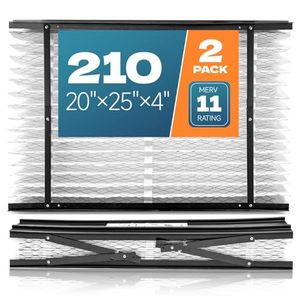 lot 1044 image: 2-Pack 210 Replacement Filter Compatible with AprilAire Whole House Air Purifiers, Models 1210, 1620, 2210, 2216, 3210, 4200, MERV 11, Size 20x25x4(Actual Size 20.66x25.19x4) - Retail $80
