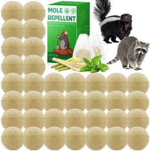 lot 1092 image: 2 - 36 Pack Peppermint Raccoon Repellent - Skunk Repellent Ball for House Garage Garden Car Engine Indoor, Raccoon Deterrent for Outdoor, Keep Skunks and Raccoons Out Natural Ingredients Pet Safe - Retail $48