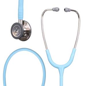 lot 1104 image: 3M Littmann Classic III Monitoring Stethoscope, 5912C, More Than 2X as Loud, Weighs Less, 27 Marine Blue Satin-Finish Tube for Added Comfort, Flexibility and Cleanability - Retail $122