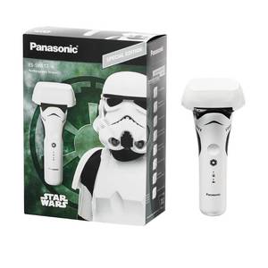lot 1116 image: Panasonic Electric Shaver, Special Edition Star Wars Stormtrooper Design, Wet Dry Men��s Shaver with 3-Blade Cutting System and Pop-Up Trimmer - ES-SWLT2W - Retail $127