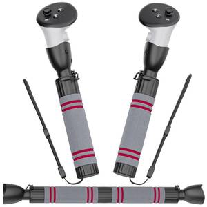 lot 1118 image: Handle Accessories for Met-a Quest 3, TanReginal Gorilla Tag Long Arms for Met-a Quest 3S Controller, Dual Handles Extension VR Sticks Compatible with 0culus Quest 3 for Beat Saber More Games - Retail $16