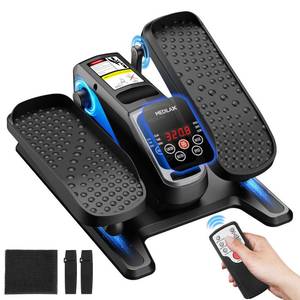 lot 1165 image: Portable Under Desk Elliptical Machine with Wireless Remote, 12 Manual & 3 Automatic Speeds, Pedal Ellipse Leg Exerciser,Leg Exerciser While Sitting for Seniors, Adults, Home, Office - Retail $70