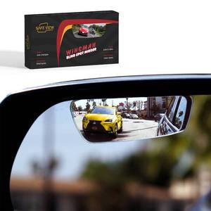 lot 1197 image: 2 pack Safe View Wingman Blind Spot Mirrors �� See More, Drive Safer �� Real Convex Glass, Wide Angle Vision, Easy Peel & Stick, Durable Weatherproof Design - Retail $24