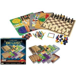 lot 1271 image: Merchant Ambassador Classic Games, 100 Games, Enjoy 100 Different Games, Includes 5 Double-Sided Playing Boards, Fun for Children and Adults, For Ages 3 and up - Retail $15