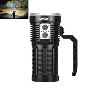 lot 1306 image: Wurkkos TS32 Rechargeable LED Flashlight - 13000 High Lumen, IP68 Waterproof, 12  519A & 1 LED, Emergency Support Discharge, Dual Switch for Camping Hiking - Retail $130