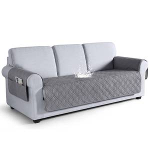 lot 1311 image: VANSOFY Couch Cover, Waterproof Sofa Covers Washable Slipcover Furniture Protector Couch Seat Covers Non-Slip Couch Cover for Dogs, Pets(Sofa, Light Gray) - Retail $35