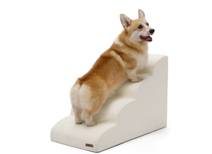 lot 9834 image: LE SURE Dog Stairs for Small Dogs Pet Steps Ramp for High Bed and Couch with CertiPUR-US Certified Foam with Non-Slip - Retail $0