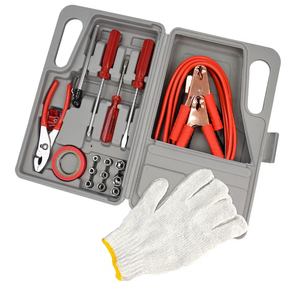 lot 9880 image: American Builder HW2194 Gray 31-Piece Auto Roadside Emergency Tool Kit - Retail $0