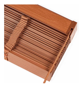 lot 9906 image: Wood Venetian Blinds Cordless Horizontal Window Blind Custom Privacy Darkening Shades Light Filtering Shutters for Home Kitchen 44in Long - Retail $0
