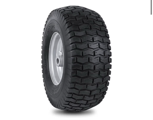 lot 9909 image: 15x6.00-6nhs Lawn Mower Front Tire 4 Ply 15x6x6 Lawn Mower 570 Lbs Tire and Wheel with 34 Iron Bushing and 6 Spacers, Replacement for Garden Lawn Tractor Riding Lawn Mowers, 1 Pack - Retail $0