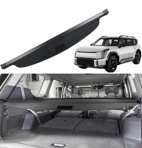 lot 9923 image: Cargo Cover for KIA EV9 2024 2025 Accessories Trunk Cover Rear Trunk Organizer Security Cover Shielding Shade, Black - Retail $0