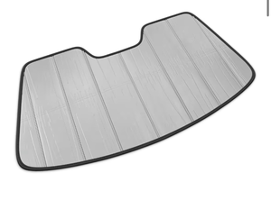 lot 9932 image: Autotech Park Foldable Sunshade Compatible with 2020-2025 Tesla Model Y and 2026 Model Y Juniper, Sunshade with Metal Reinforced Structure, Maintain Cool Interior and Save Space - Retail $0
