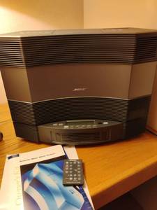 lot 961 image: Bose Acoustic Wave Music System with Remote.  14 x 18 x 7. Located DOWNSTAIRS