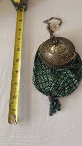 lot 1015 image: Vintage Mandalian New Process Enamel beaded bag