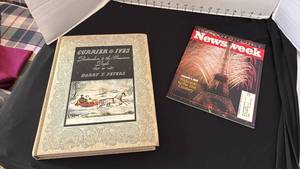 lot 1066 image: Vintage Currier & Ives book and Commerative Issue Newsweek January 1st 2000