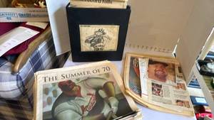 lot 1119 image: Mark McGwire memorabilia newspapers and clippings