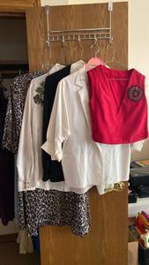 lot 1132 image: Ladies clothing, leopard robe, cardigan sweater and more