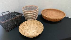 lot 1230 image: Handwoven Baskets