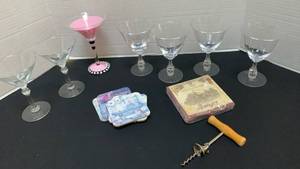 lot 1255 image: Stemware Set with Bar Accessories