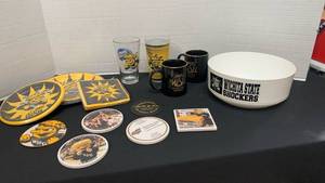 lot 1278 image: Wichita State Shockers Fan Collection of cups, glasses, bowl and more