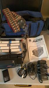 lot 1328 image: Minolta Master compact VHS camcorder, with accessories