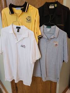 lot 1473 image: Mens WSU short sleeve shirts, L, XL.