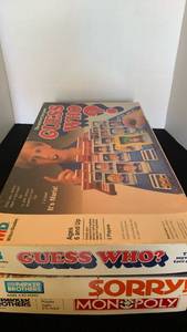 lot 3009 image: Monopoly, Sorry and Guess Who games