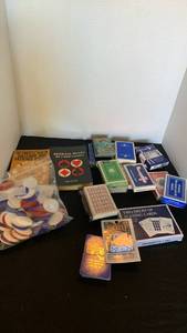 lot 3012 image: Cards, dice and chips