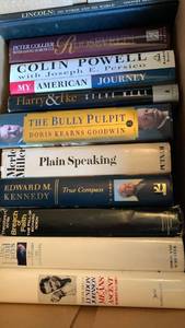 lot 3037 image: Books including Lincoln